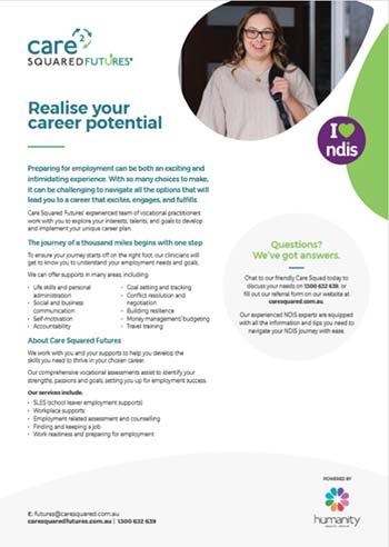 Care Squared Futures for NDIS